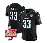 Men & Women & Youth Philadelphia Eagles #33 Cooper DeJean Black 2025 Eagles Logo Super Bowl LIX Patch New F.U.S.E. Vapor Untouchable Limited Stitched Jersey Dzhi,baseball caps,new era cap wholesale,wholesale hats